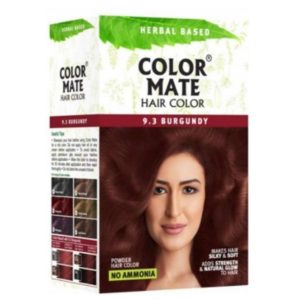 Color Mate Herbal Based Hair Color, 180 g (9.3 Burgundy)