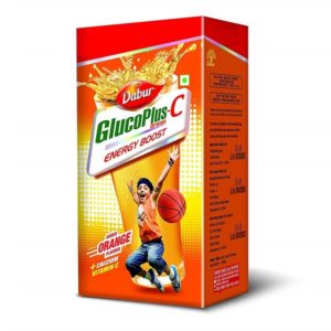Dabur Gluco Plus C Energy Boost Orange Energy Drink (500 g)