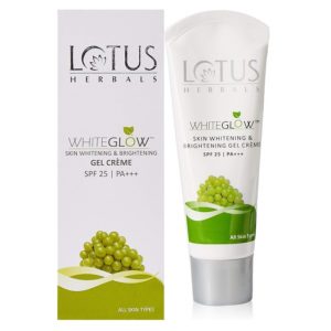 Lotus Herbals Skin Whitening & Brightening Gel Creme SPF 25 White Glow (18 g)